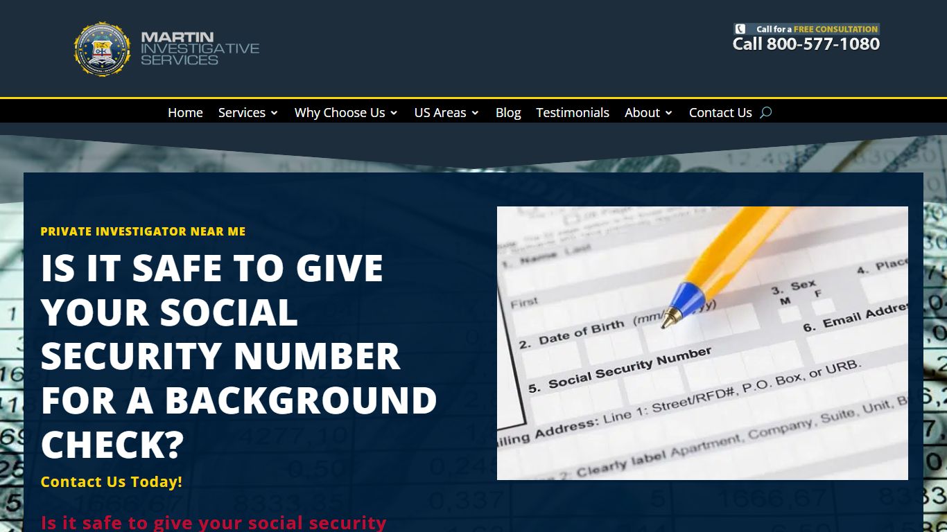 Is It Safe To Give Your Social Security Number For A Background Check?